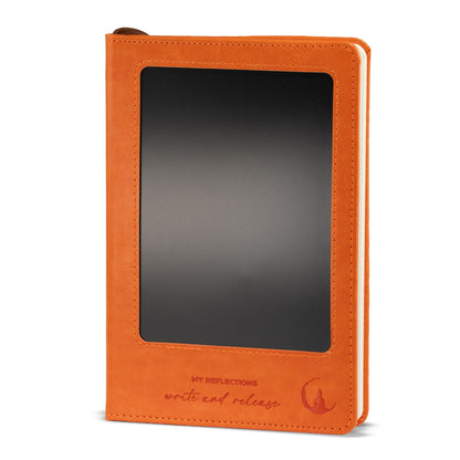 A5-Notizbuch mit LCD-Panel – Orange.