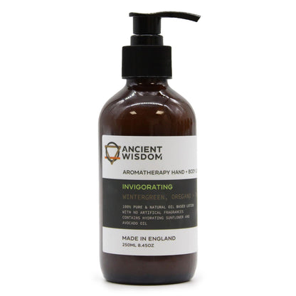 Hand- und Körperlotion mit Wintergrün, Oregano und Thymian, 250 ml